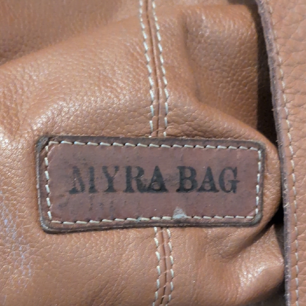 Stylish Brown Myra Crossbody Bag with Floral and Turquoise Details - Picture 3 of 6